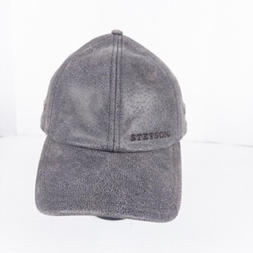 Stetson Liberty Leather Baseball Cap Brown Pigskin Strapback Hat Heritage